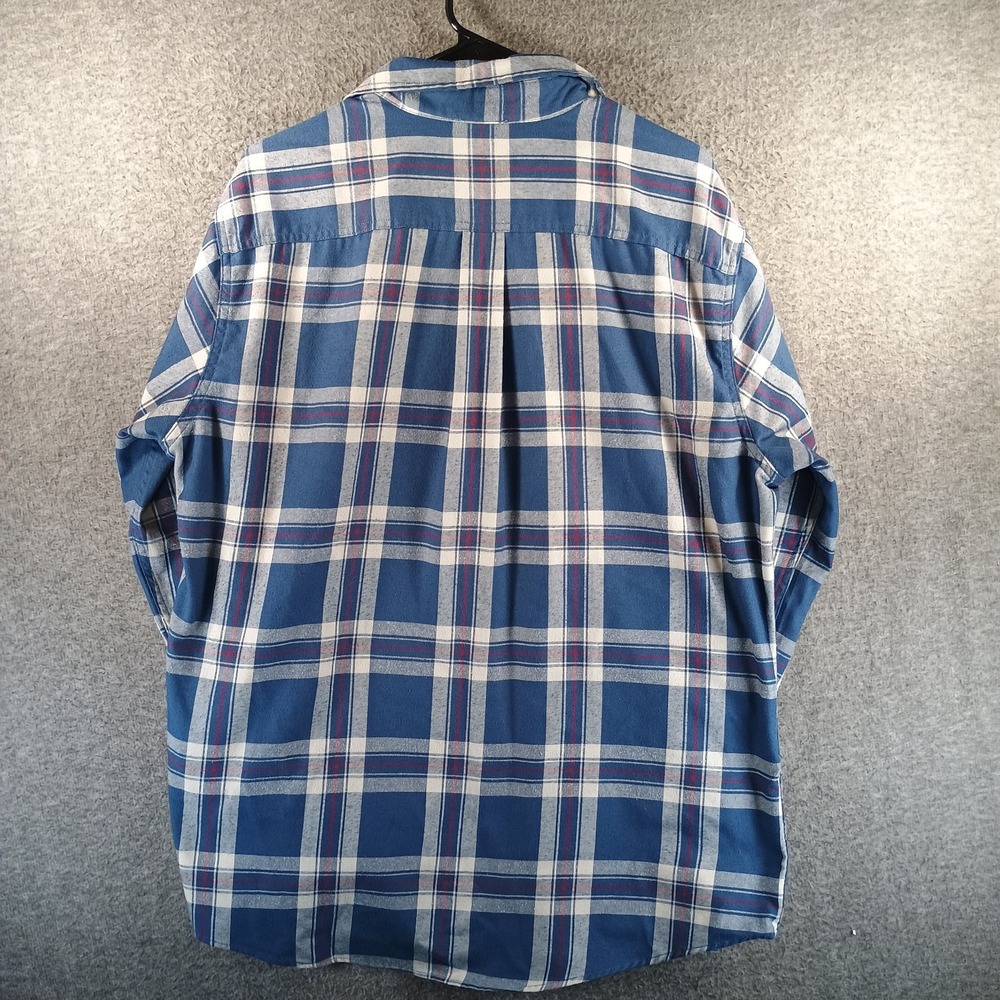 Eddie Baur Shirt Men L Travex Plaid Outdoor Button Down Long Sleeve Classic Fit - Picture 9 of 12